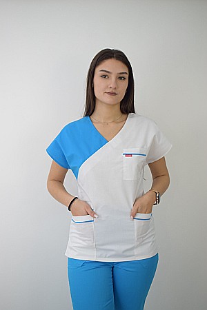 Bluza de dama cambrata cu maneca scurta [9]