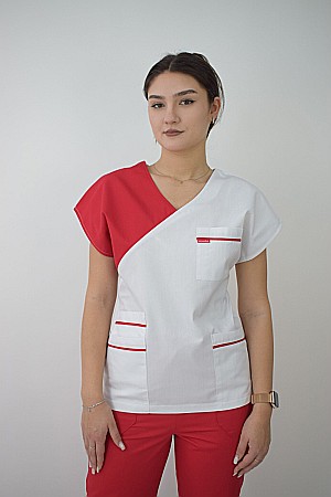 Bluza de dama cambrata cu maneca scurta [12]