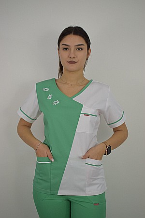 Bluza de dama cambrata cu maneca scurta [8]