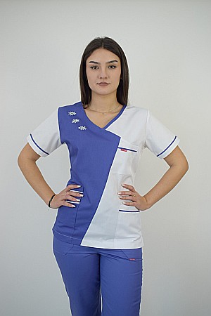 Bluza de dama cambrata cu maneca scurta [6]