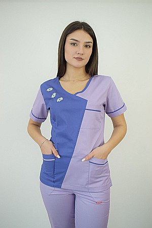 Bluza de dama cambrata cu maneca scurta [5]