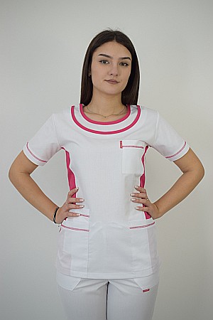 Bluze - Bluza de dama cambrata cu maneca scurta