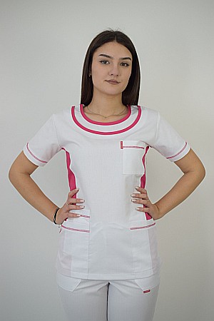 Bluze - Bluza de dama cambrata cu maneca scurta