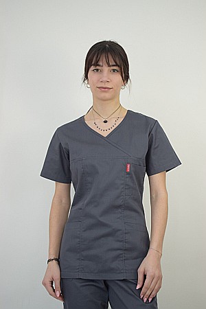Bluza de dama cambrata cu maneca scurta [13]