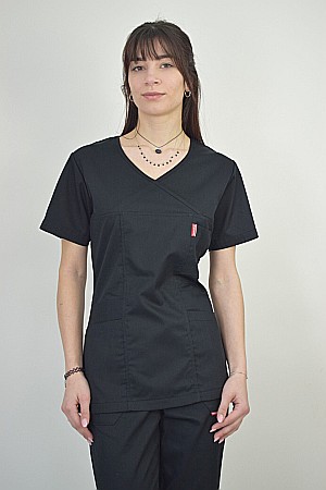 Bluze - Bluza de dama cambrata cu maneca scurta