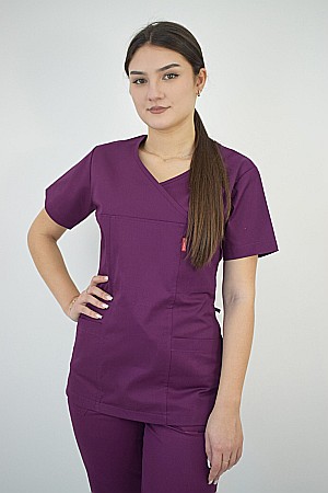 Bluza de dama cambrata cu maneca scurta [11]