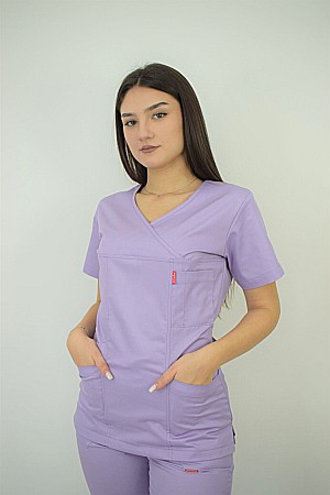 Bluza de dama cambrata cu maneca scurta [11]