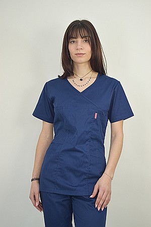 Bluze - Bluza de dama cambrata cu maneca scurta
