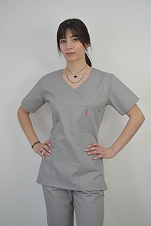 Bluza de dama cambrata cu maneca scurta [9]