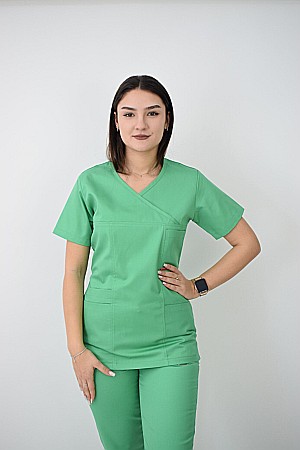 Bluza de dama cambrata cu maneca scurta [15]