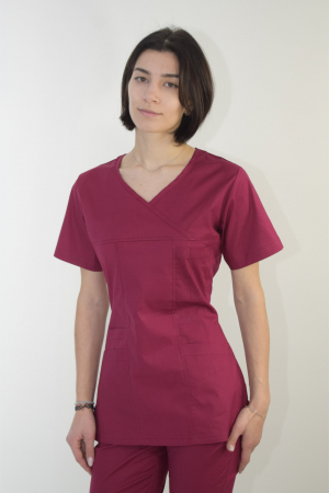 Bluze - Bluza de dama cambrata cu maneca scurta