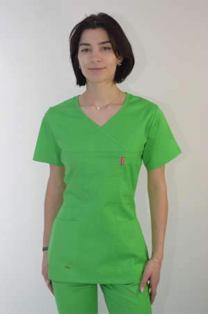 Bluze - Bluza de dama cambrata cu maneca scurta