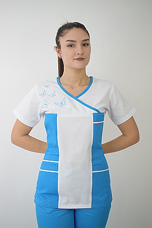 Bluza de dama cambrata cu maneca scurta D06F [3]