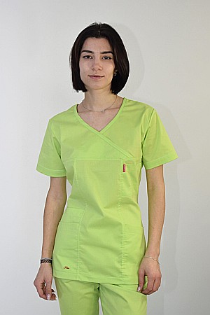 Bluze - Bluza de dama cambrata cu maneca scurta