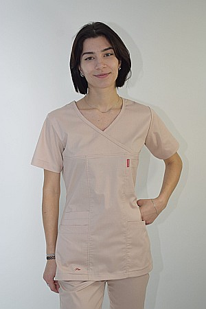 Bluza de dama cambrata cu maneca scurta [10]