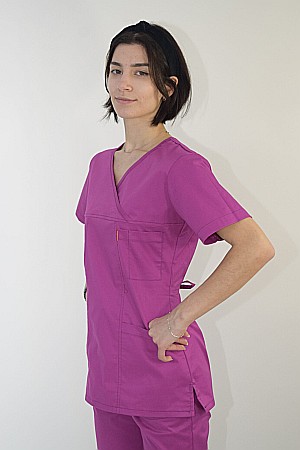 Bluza de dama cambrata cu maneca scurta [13]