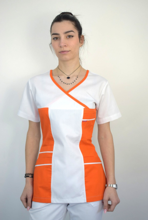 Bluze - Bluza de dama cambrata cu maneca scurta
