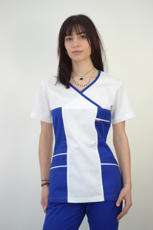 Bluze - Bluza de dama cambrata cu maneca scurta