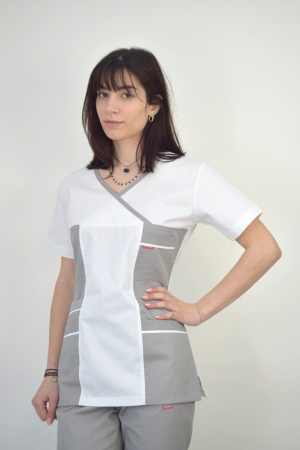 Bluza de dama cambrata cu maneca scurta [13]