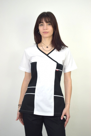 Bluza de dama cambrata cu maneca scurta [6]