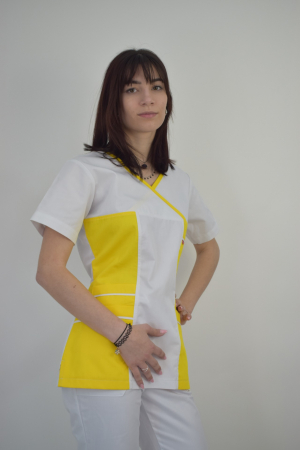Bluze - Bluza de dama cambrata cu maneca scurta