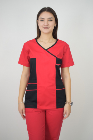 Bluze - Bluza de dama color cu maneca scurta