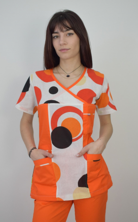 Bluze - Bluza de dama cambrata cu maneca scurta
