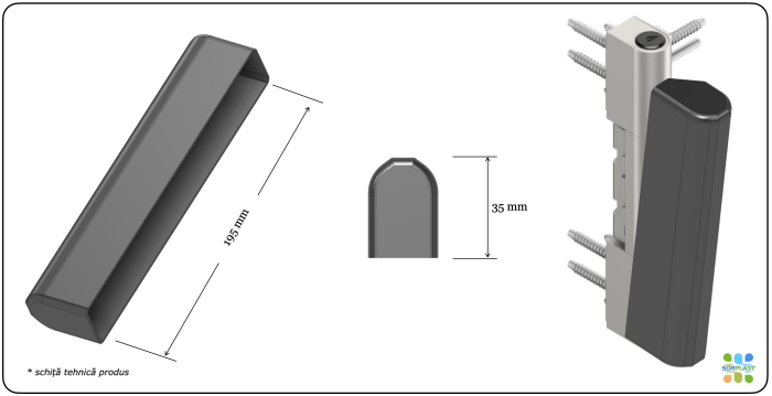 Capace de Protecție la Transport pentru Balama Roto Solid B | 322 P 160 kg [2]