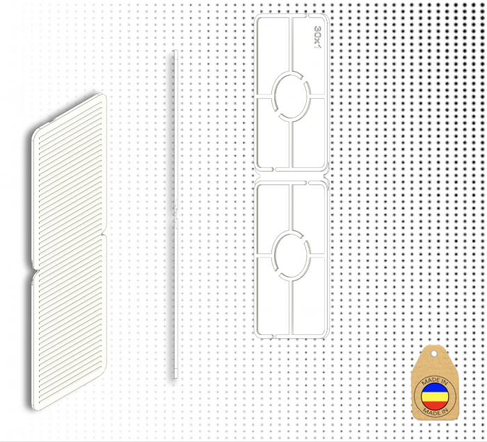 Distantier termopan | 1 mm, 30x100 mm | set 100 bucăți [4]