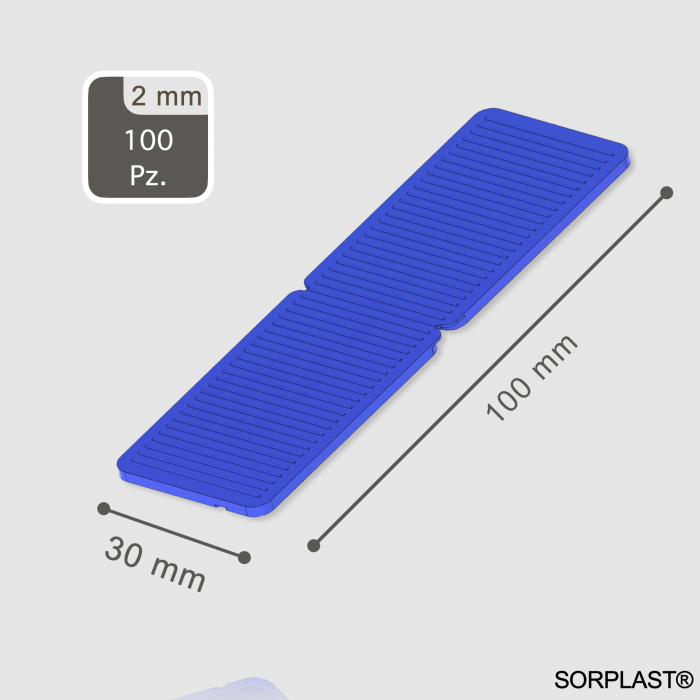 Distantier termopan | 2 mm, 30x100 mm | set 100 bucăți [2]