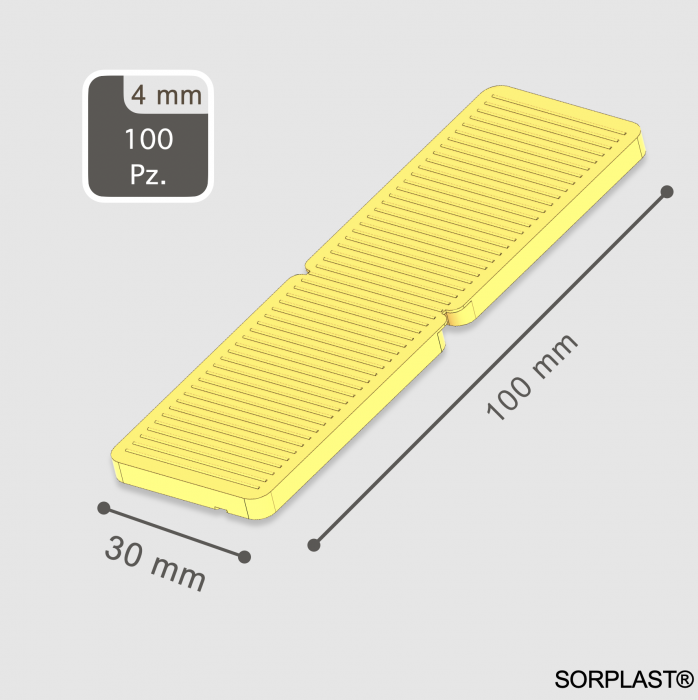 Distantier termopan | 4 mm, 30x100 mm | set 100 bucăți [2]