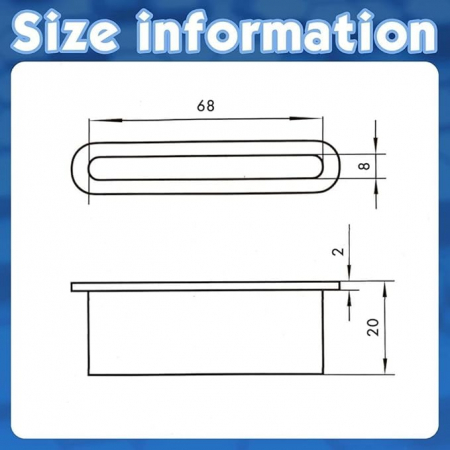 Casete incasate pentru lamele , 68 mm x 8 mm x 1'000 buc. [5]