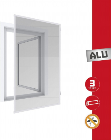 Plase insecte - Plasa fereastra contra insectelor, pe balamale,  100 x 150 cm