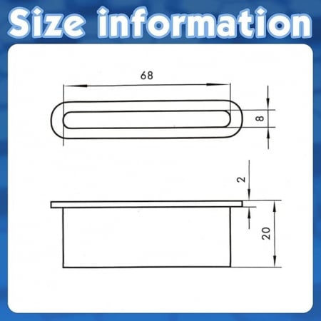 Casete incasate pentru lamele , 68 mm x 8 mm x 1'000 buc. [4]