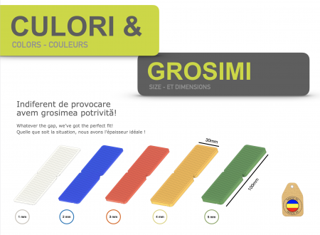 Set 500 Distanțieri Termopane 30x100 mm – GrosimI 1-5 mm, Divizibili [1]