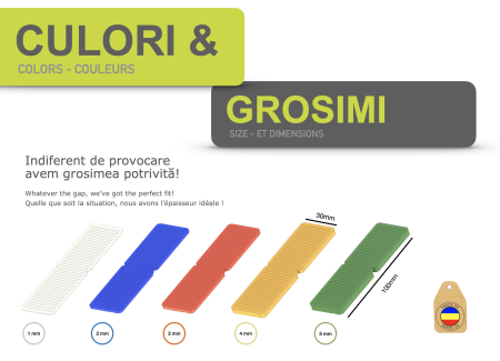 Set 50 Distanțieri Termopane 30x100 mm – GrosimI 1-5 mm [1]