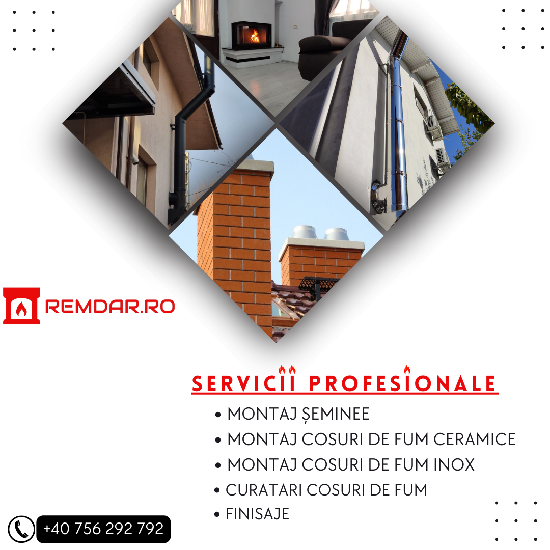 Montaj Cosuri de Fum și Seminee de Eleganță și Durabilitate in judetele: