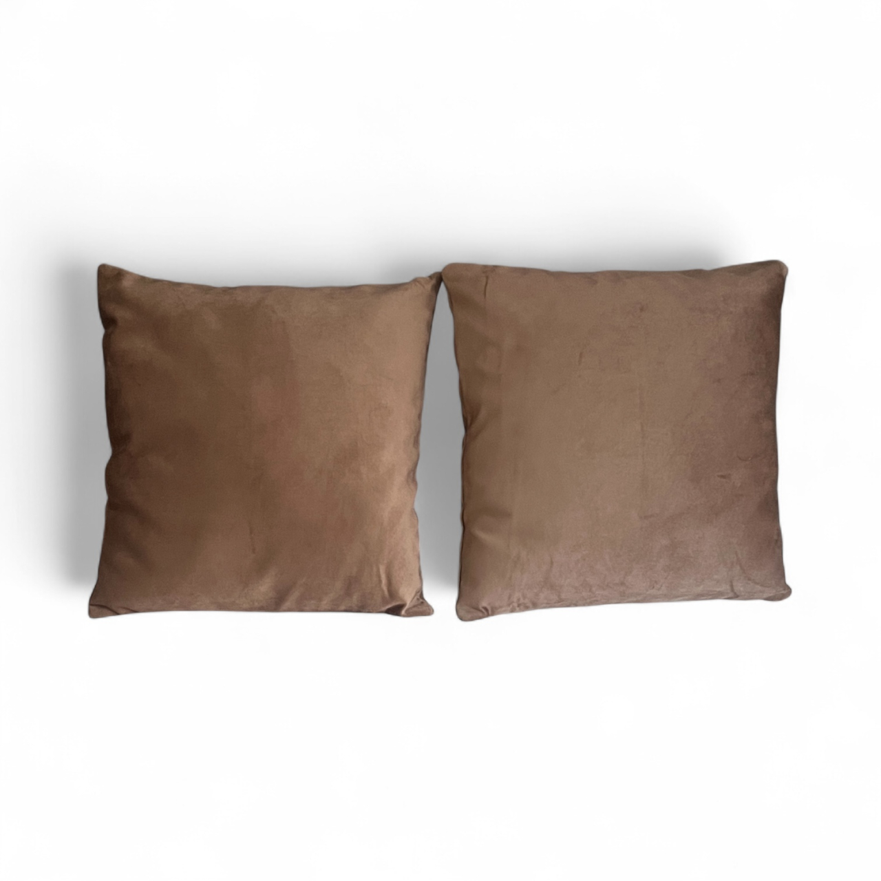 Set 2 fete perna 42 x 42 cm, material catifea, Maro [4]