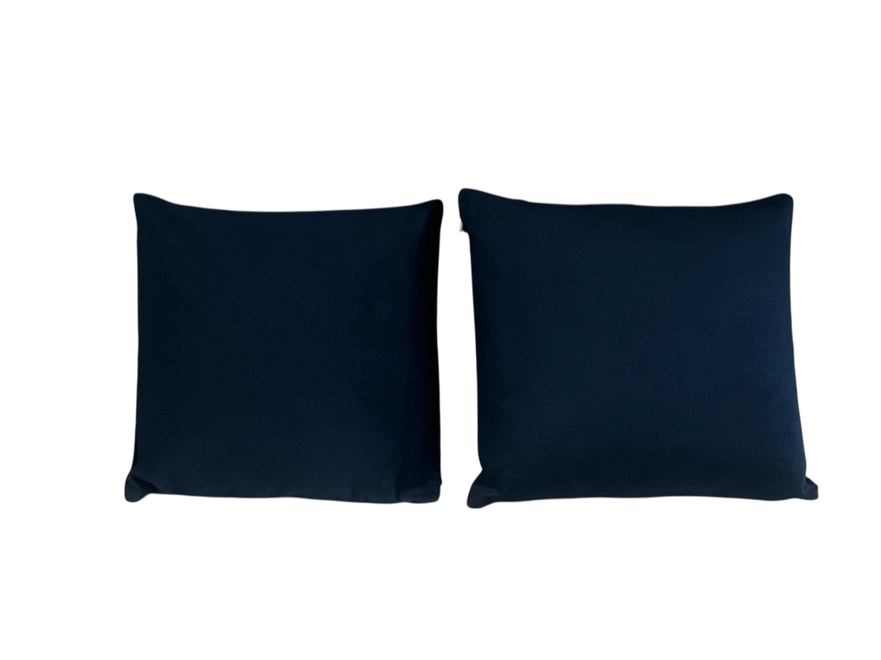 Set 2 fete perna 42 x 42 cm, material catifea, Albastru inchis [3]