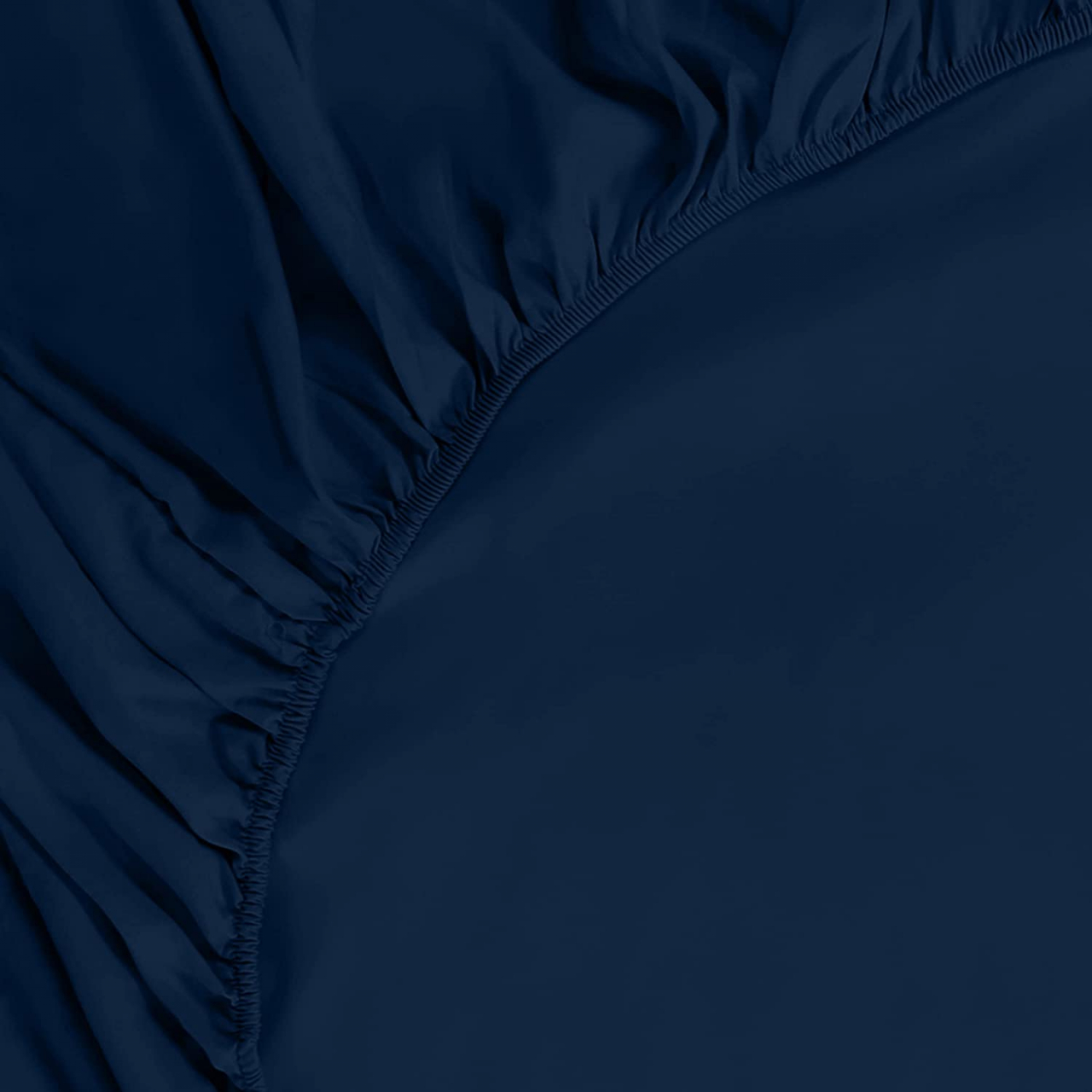 Cearceaf cu elastic, bumbac jersey, 200 x 200 x 25 cm, Albastru inchis [4]