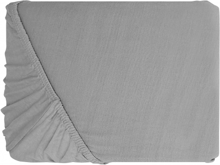 Cearceaf cu elastic, bumbac jersey, 200 x 220 x 25 cm, Gri [5]