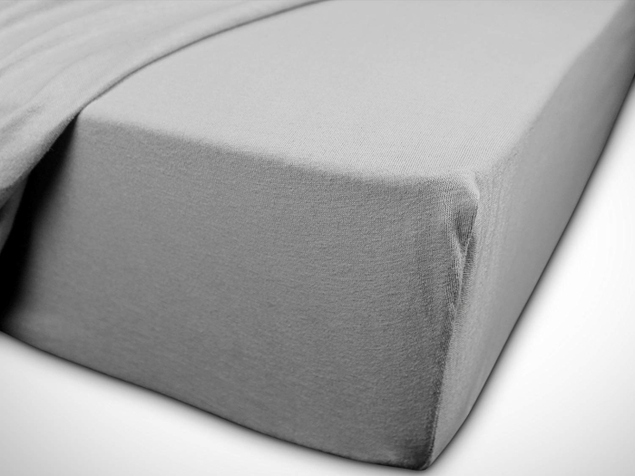 Cearceaf cu elastic, bumbac jersey, 160 x 200 x 25 cm, Gri [4]