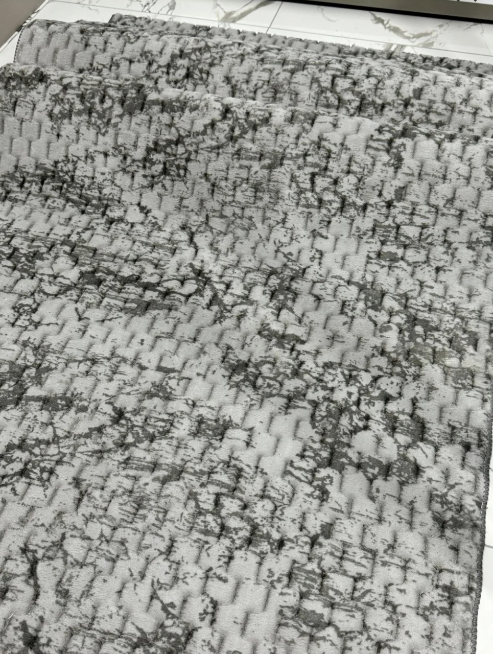 Covor antiderapant Modern 80 x 200 cm, Gri albastrui [2]