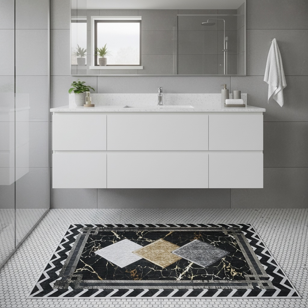 Covor mocheta antiderapant Digital 3 D, 60 X 100 CM [6]