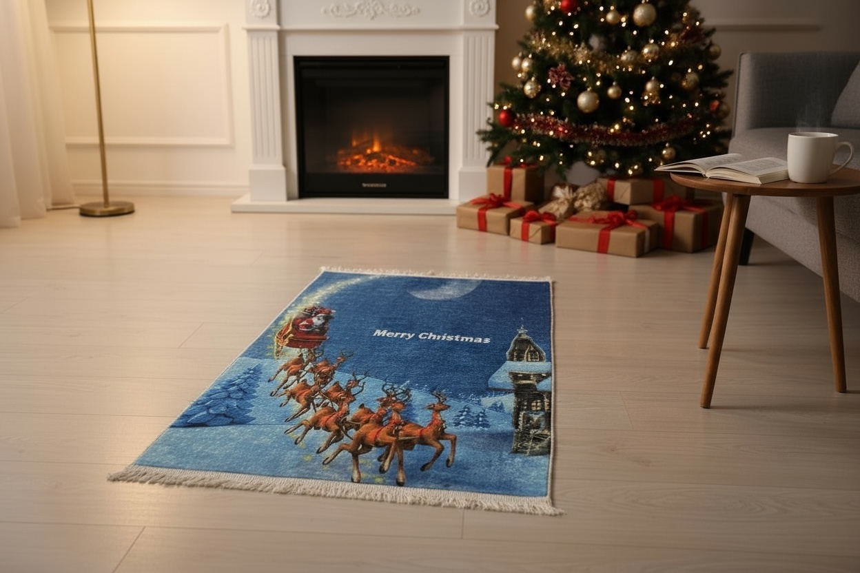 Covor mocheta CRACIUN antiderapant Digital 3 D, 60 X 110 CM [4]