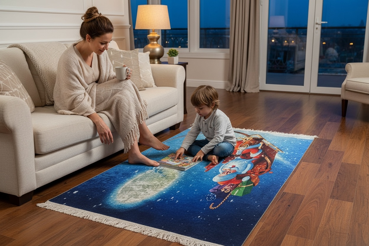 Covor mocheta CRACIUN antiderapant Digital 3 D, 60 X 110 CM [3]