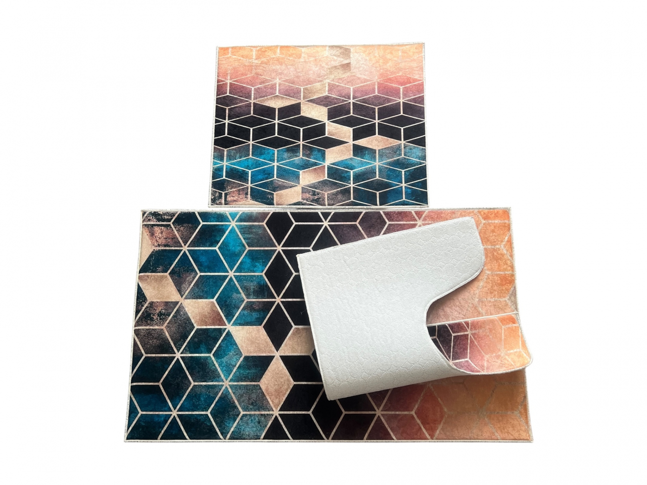 Covoras Baie Set 3 Piese, Antiderapant, 100X60, 50X60, 50X60 cm [3]