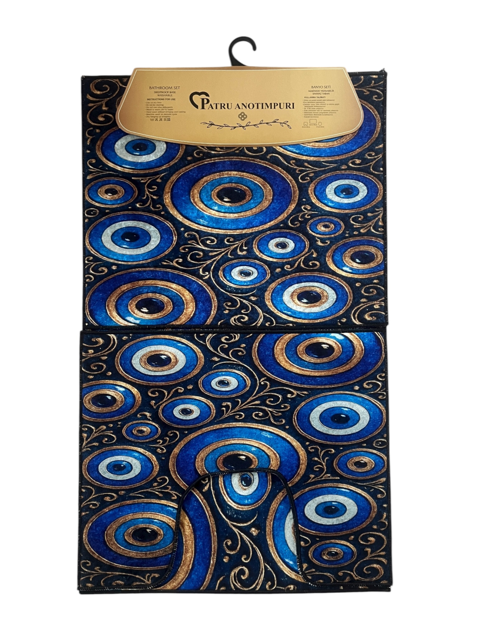 Covoras Baie Set 3 Piese, Antiderapant, 100X60, 50X60, 50X60 cm [2]