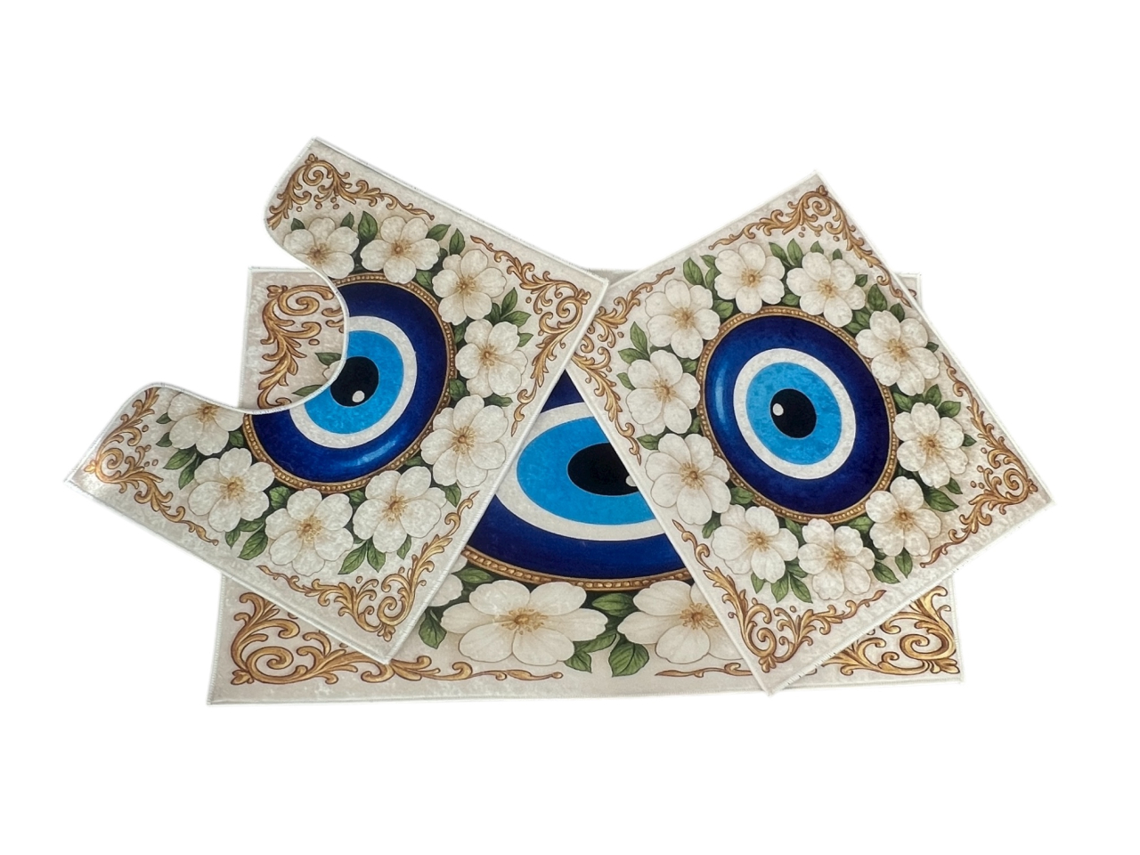 Covoras Baie Set 3 Piese, Antiderapant, 100X60, 50X60, 50X60 cm [5]