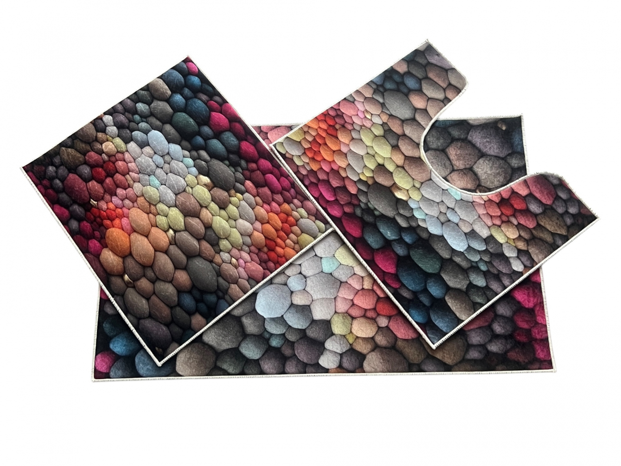 Covoras Baie Set 3 Piese, Antiderapant, 100X60, 50X60, 50X60 cm [1]